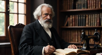 Ich bin Karl Marx, Sozialtheoretiker und Kritiker des Kapitalismus